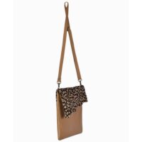Stevie Waterlily Cowhide crossbody bag on Pebbles Leather by Owen Barry