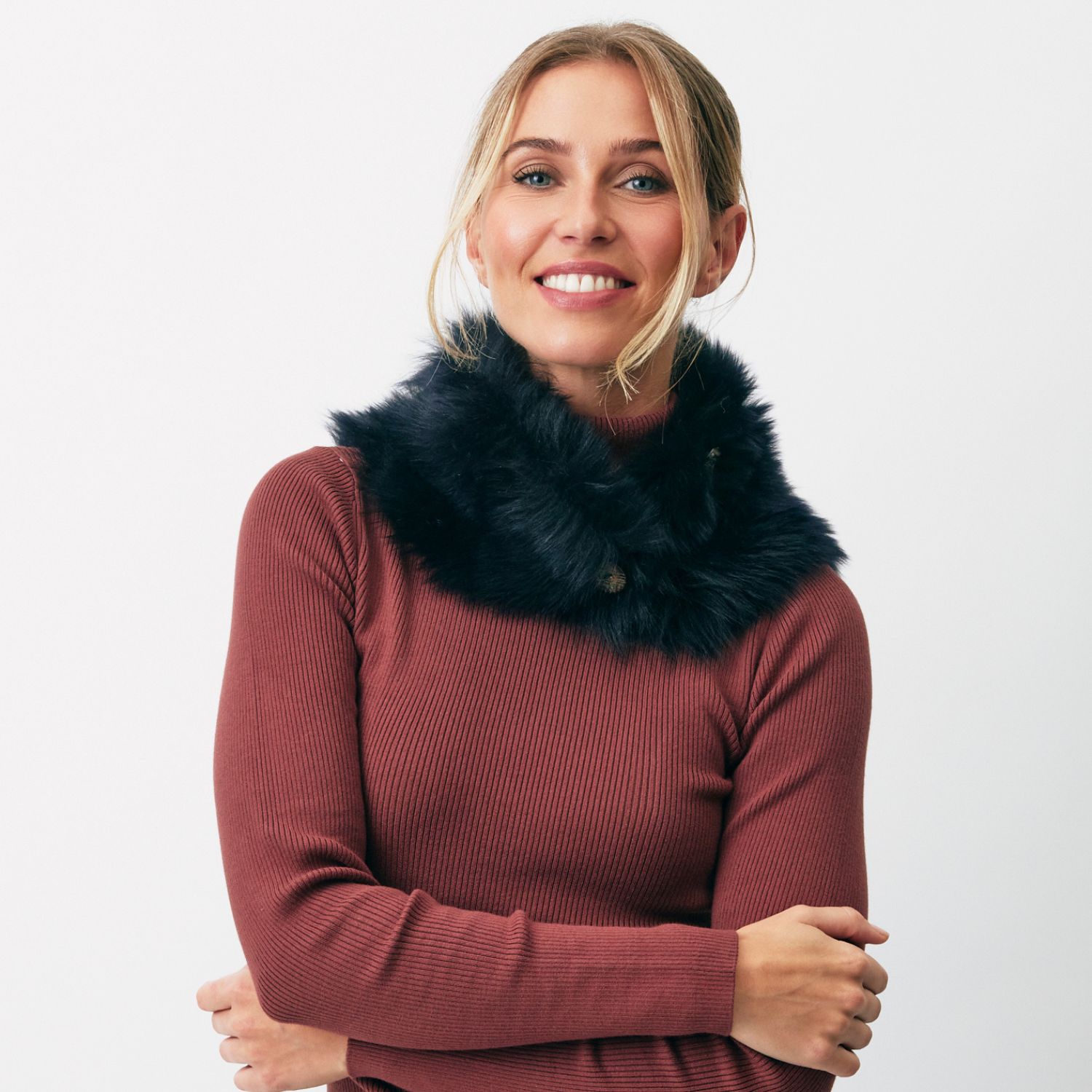 Sheepskin Shrug Ailsa Navy Toscana
