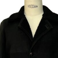 Mens Sheepskin Jacket Connor in Black Curly by Owen Barry