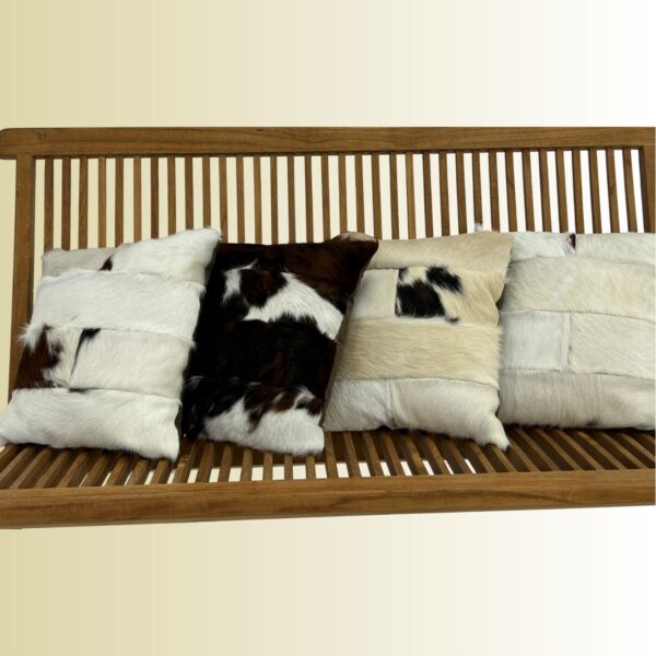 Cowhide Cushion Tricolour
