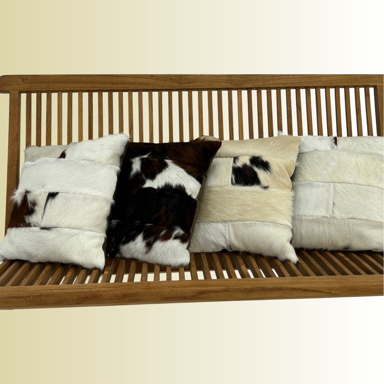 Cowhide Cushion Tricolour