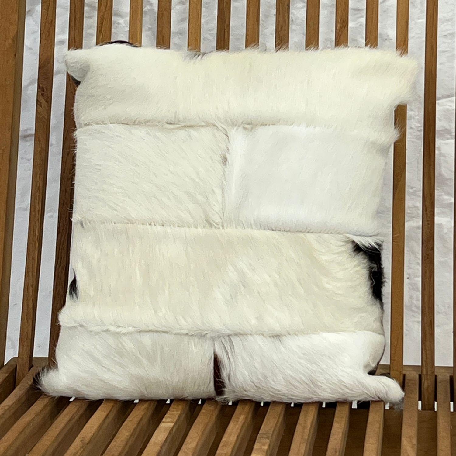 Cowhide cushion tricolour