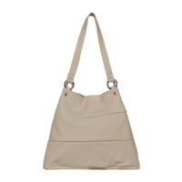 Marlow Leather Shoulder Bag white