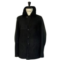 Mens Sheepskin Jacket Connor in Black Curly by Owen Barry