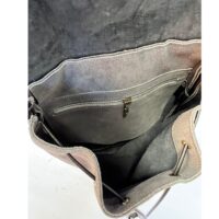 Suede Crossbody Drawstring Dark Grey with CurlyBlack Sheepskin Flap by Owen Barry (7 Suede Crossbody Drawstring Dark Grey with CurlyBlack Sheepskin Flap by Owen Barry (6)