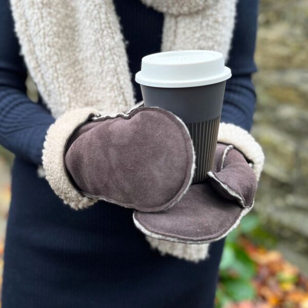 Sheepskin Mitten Kimbo Cream M01