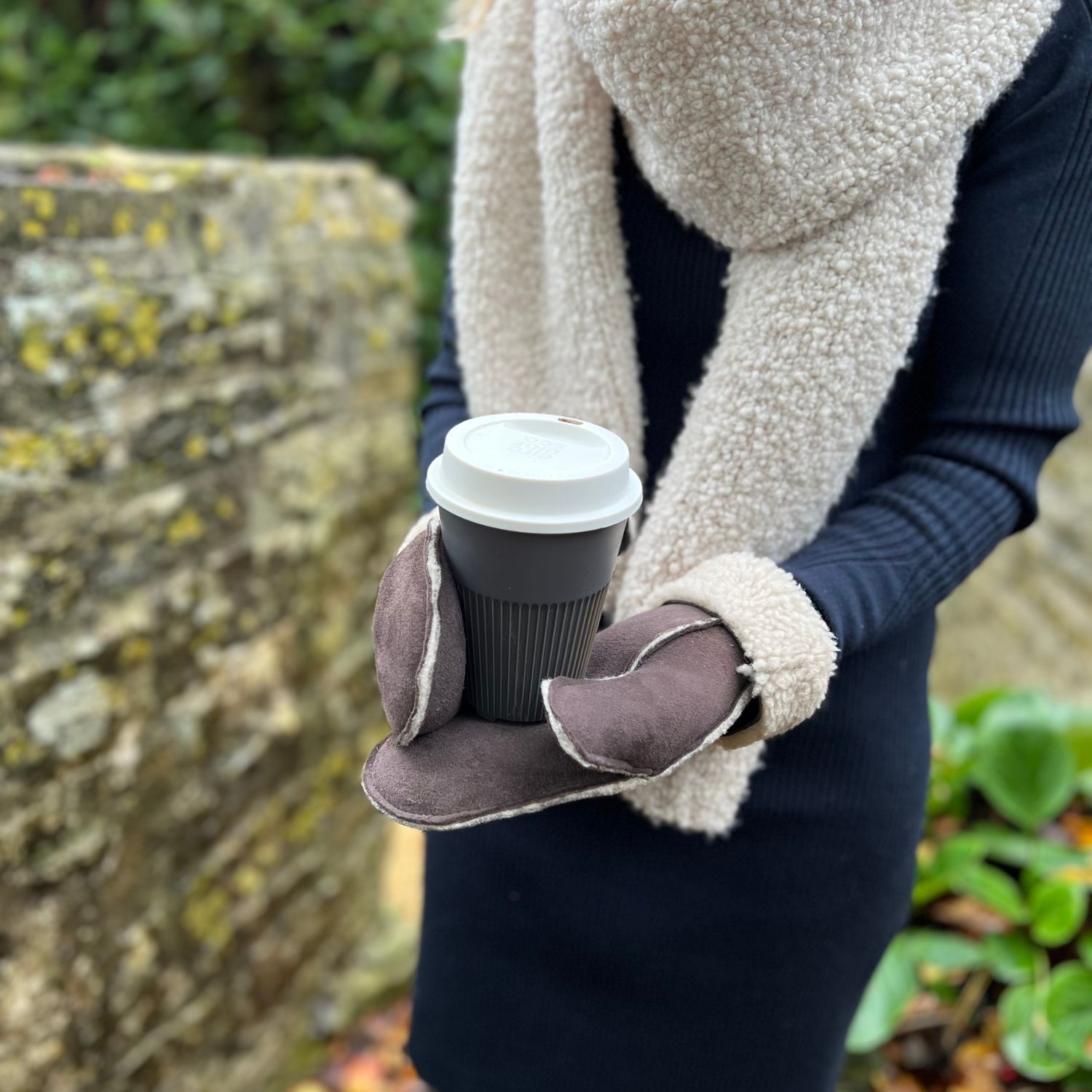 Sheepskin Mitten Kimbo Cream M01