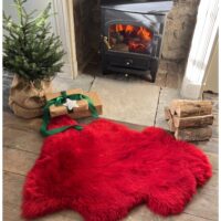 Sheepskin Rugs Single Crimson (2) Sheepskin Rugs Single Crimson (1)
