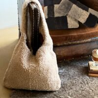 Sheepskin-Slouch-Bag-Oatmeal-Lyra by Owen Barry