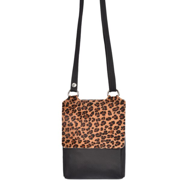 Cowhide crossbody Flora Kid Leo Cappa on Black Bison by Owen Barry