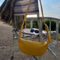Dominic-Leather-Sling-Bag-Bumble-lifestyle by Owen Barry