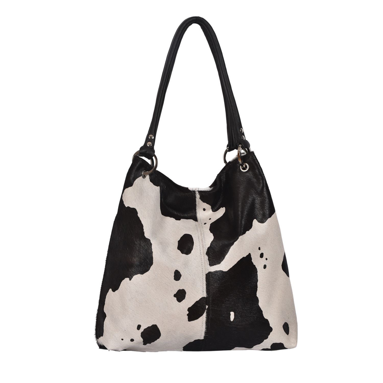 Dudley Cowhide Shoulder Bag Black Splash (4)1 Dudley Cowhide Shoulder Bag Black Splash
