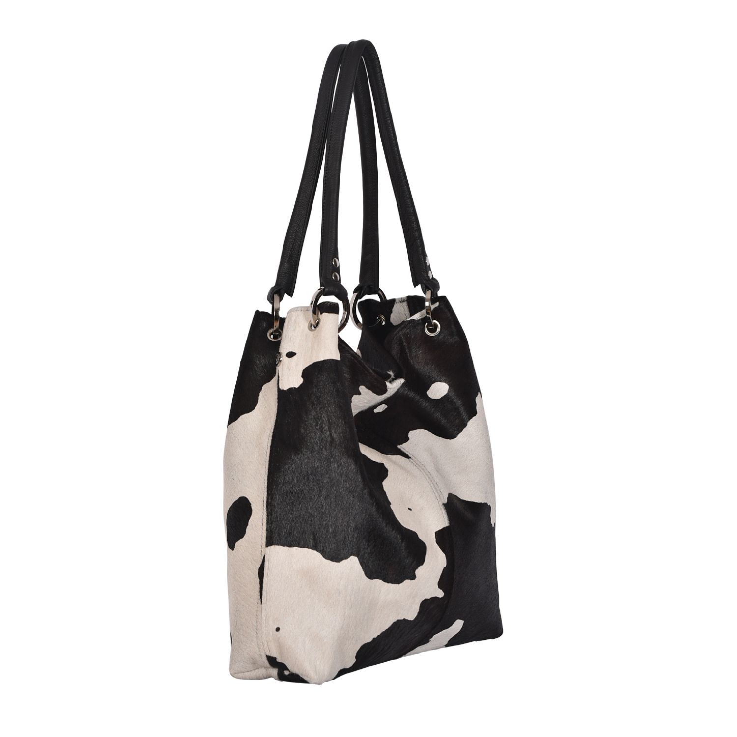 Dudley Cowhide Shoulder Bag Black Splash (5)1 Dudley Cowhide Shoulder Bag Black Splash