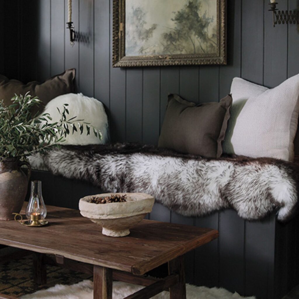 Sheepskin Rug Luxe Black Tipped | Double Rug by Owen Barry - Owen Barry