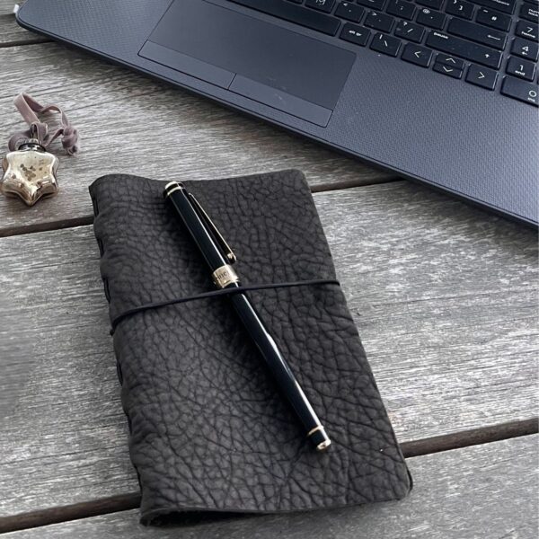 Leather-notebooks-A6-with-inner-pad-by-Owen-BArry