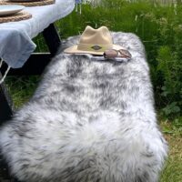 Sheepskin Double Rug Black Tipped Luxe (2)