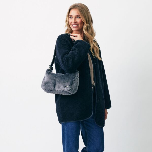 Sheepskin Shoulder Bag Graphito Devoran (3)