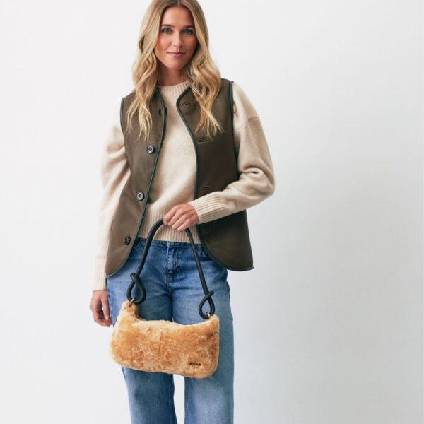 Sheepskin Shoulder Bag Honey Pot Devoran (5)
