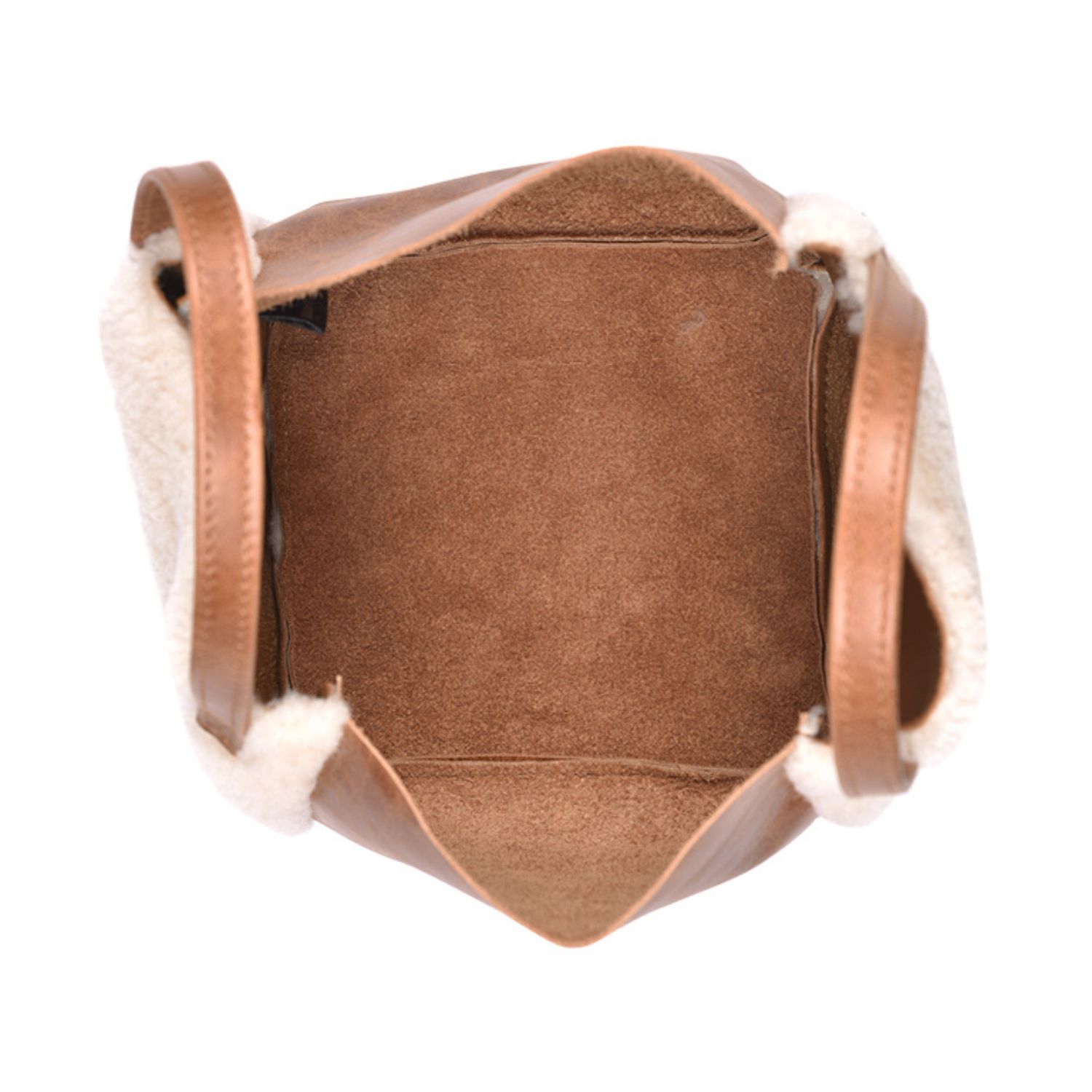 Sheepskin Grab Bag Brandy Cream Curly Tan Leather Hawes (3) Sheepskin Grab Bag Brandy Cream Curly Tan Leather Hawes