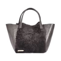 Sheepskin Leather Grab Bag Granite Grey Hawes