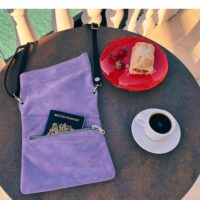 Z-Top-Lilac-Suede-Crossbody-Bag by Owen Barry