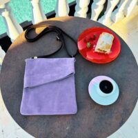 Z-Top-Lilac-Suede-Crossbody-Bag by Owen Barry