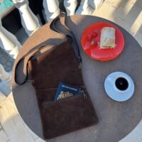 Ztop-Small-2025-Suede-Crossbody-Arabica Brown by Owen Barry