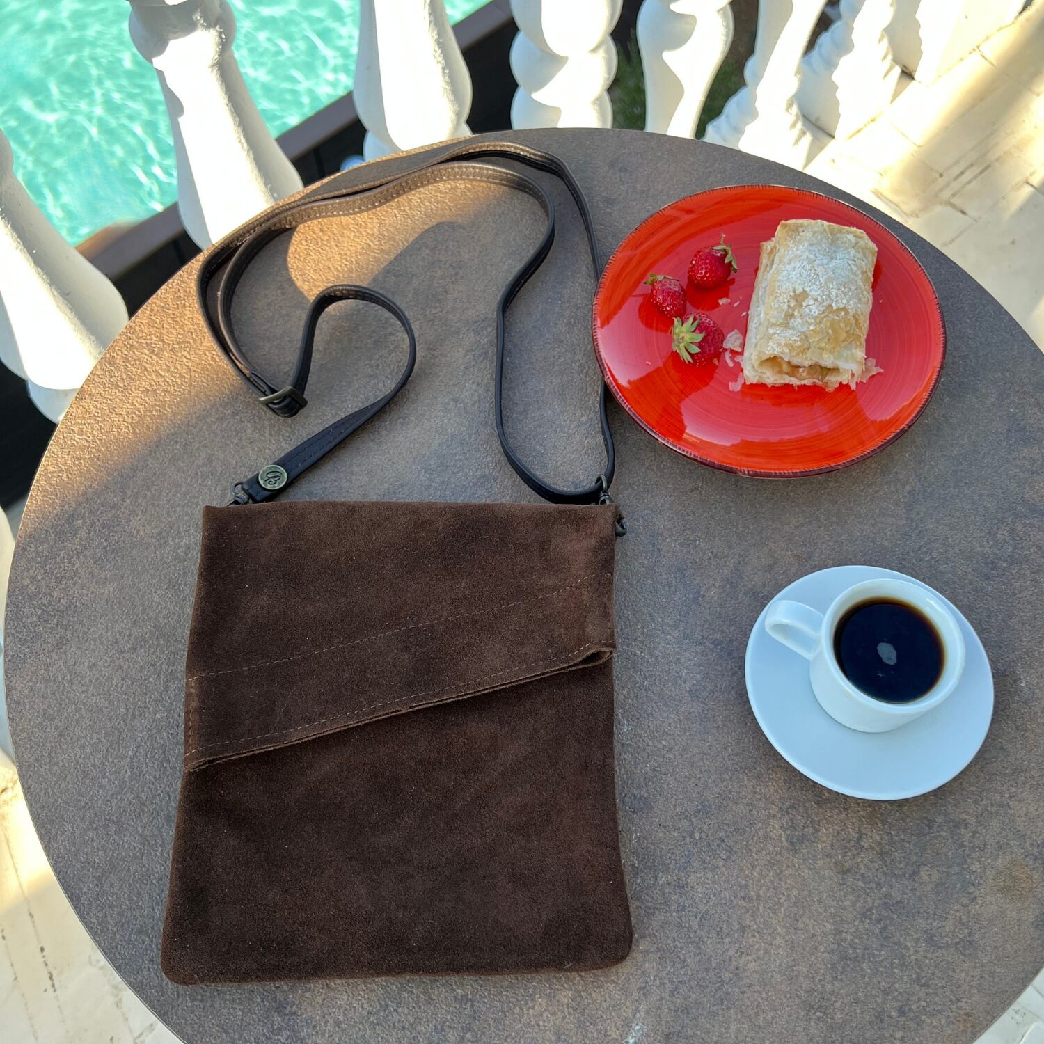 Ztop-Small-2025-Suede-Crossbody-Arabica Brown by Owen Barry