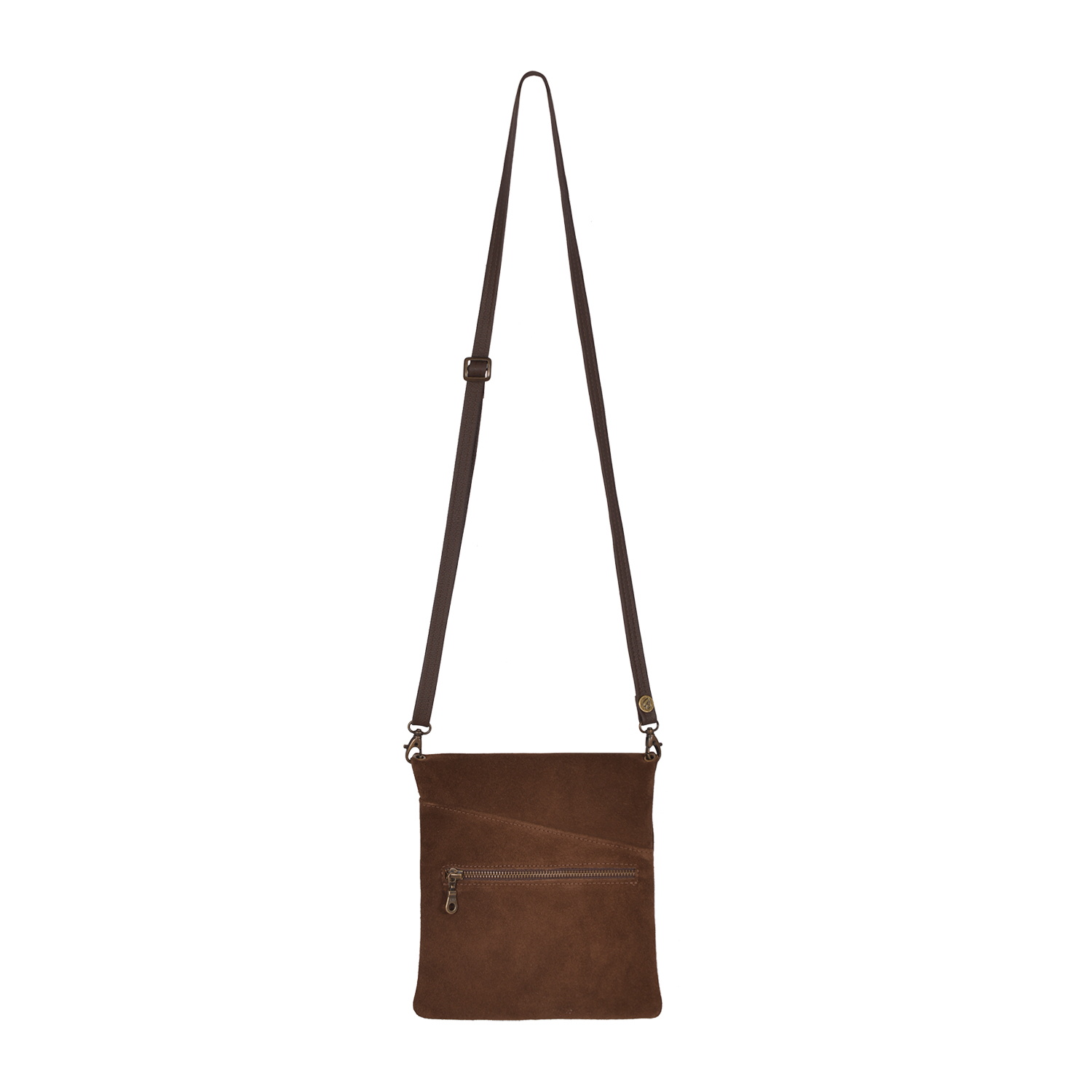 Ztop-Small-2025-Suede-Crossbody-Arabica Brown by Owen Barry
