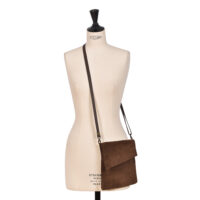 Ztop-Small-2025-Suede-Crossbody-Arabica Brown by Owen Barry