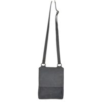 Leather Crossbody Bag Flora in Neimes Blue Nubuk by Owen Barry