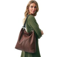 Leather Shoulder Bag Dudley Cocoa