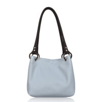 Leather Shoulder Bag Kos Blue - Pepsi (2) Leather Shoulder Bag Kos Blue - Pepsi