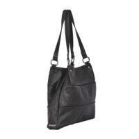 Marlow Leather Shoulder Bag Black