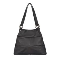 Marlow Leather Shoulder Bag Black