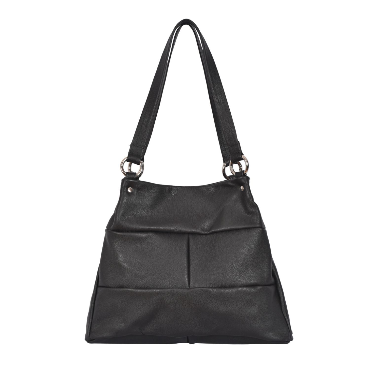 Marlow Leather Shoulder Bag Black
