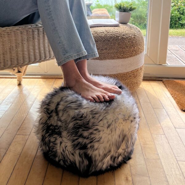 Sheepskin Black Tipped Luxe Cushion Ball