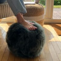 Sheepskin Thyme Green Luxe Cushion Ball