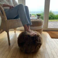 Sheepskin Toffee Cushion Ball