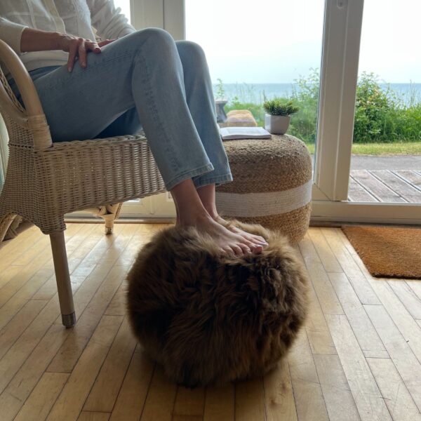 Sheepskin Toffee Cushion Ball