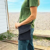 Ztop Small 2025 Suede Crossbody Dark Grey