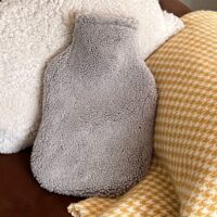 2L Sheepskin Hot Water Bottle Cover Grey SA