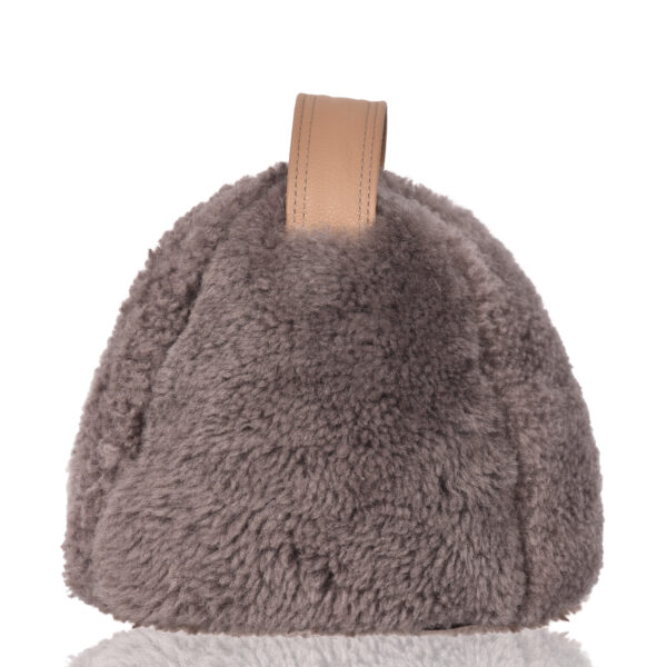 Sheepskin Curly UK Mink Chairman Doorstop (1)