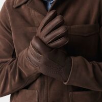 Sheepskin Gloves Brown Hurricane Mens (3)