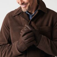 Sheepskin Gloves Brown Hurricane Mens