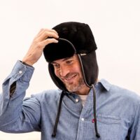 Sheepskin Trapper Hat Stamford Black