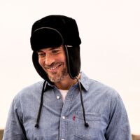 Sheepskin Trapper Hat Stamford Black
