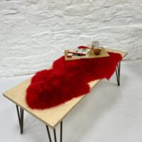 03f41be4-786d-4d89-926c-a24116baf85d SHEEPSKIN RUG ROYAL RED SINGLE
