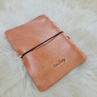 400019d0-8e1d-4db3-b2e1-b9cf302ae0c7 Leather note pad Orange