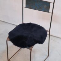 Black Sheepskin Circular Seatpad Black Sheepskin Circular Seatpad